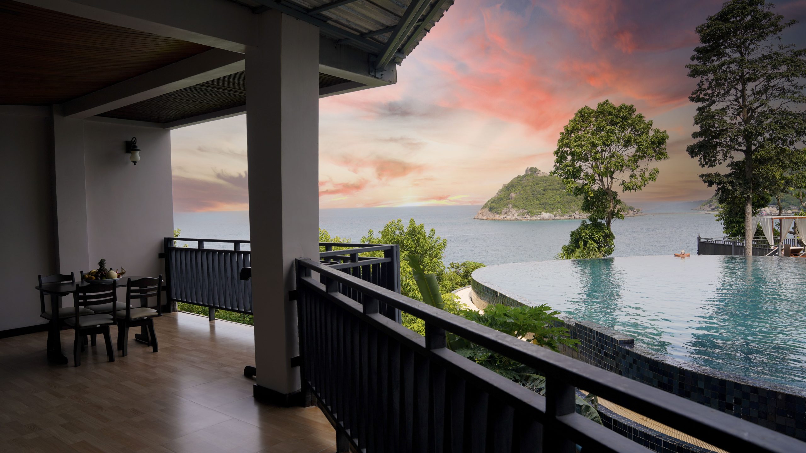 Terrace with sea view